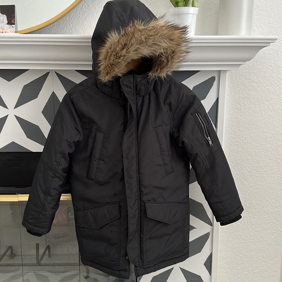 H&M Jackets & Coats Hm Boys Black Parka Jacket 89 Poshmark